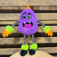15.25 Plush monster with horns wreath attachment - HH403823
