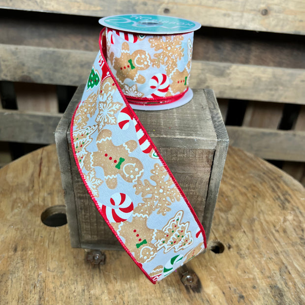 2.5 "X10YD gingerbread Wired Ribbon - RGE187927