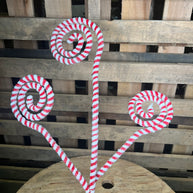 31 ” peppermint curly spray - 84122RDWT