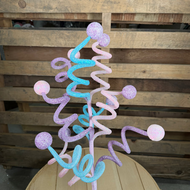 24" Pastel Purple Curly Spray - RG236381