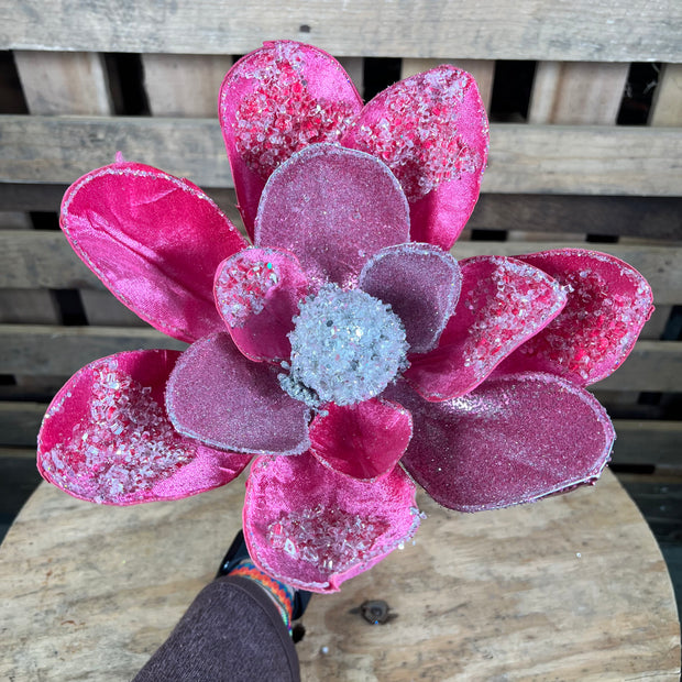 10” Pink icy magnolia stem - Nancy Brown Designer Brand - F18939