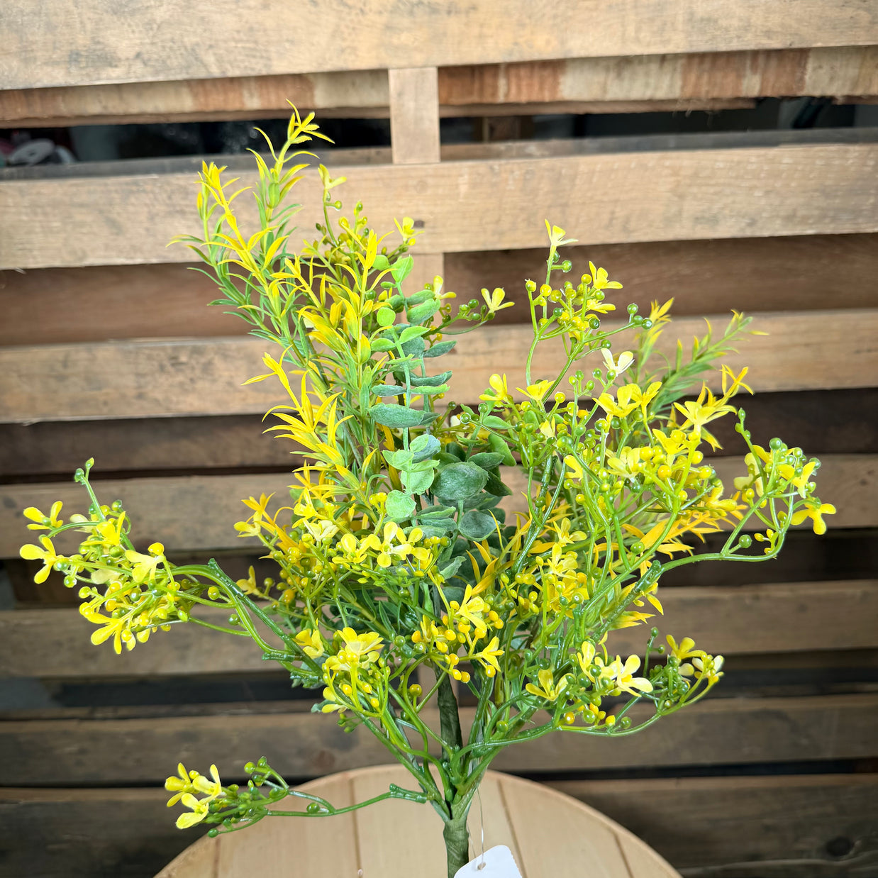 18.5" Yellow mixed greenery and rosemary bush  - FN174329