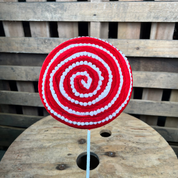 7" VELVET/SNOWBALL/STRIPED LOLLIPOP - XC120134