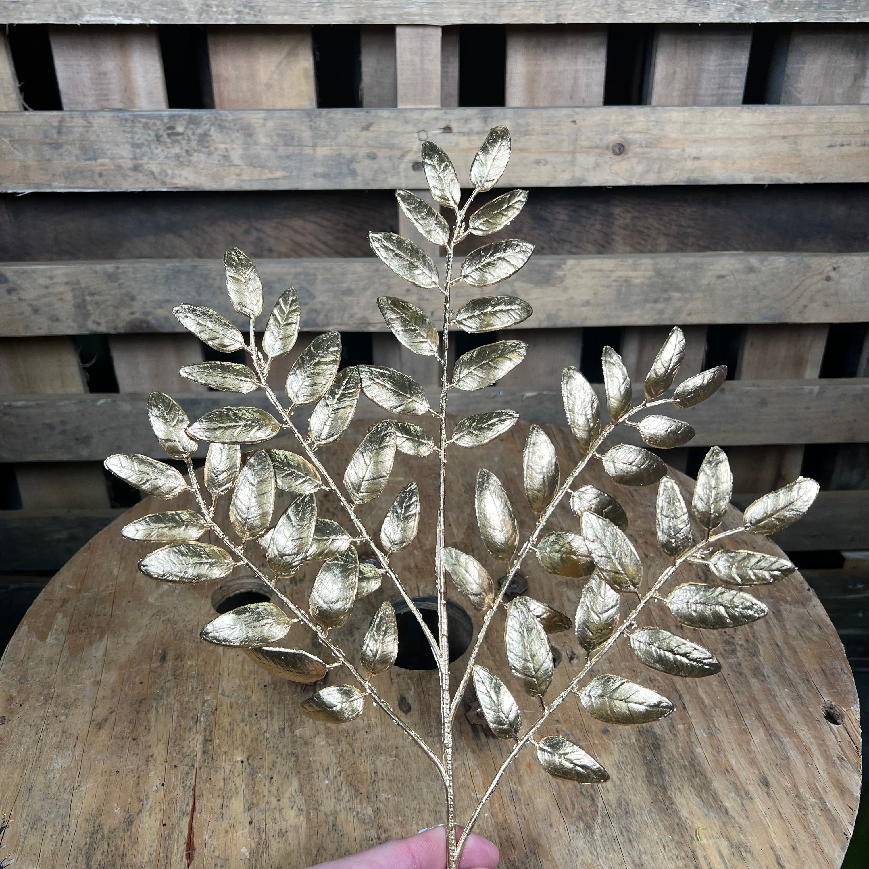 21.5 Inch gold honey locust spray - xs248008 – MB Crafts