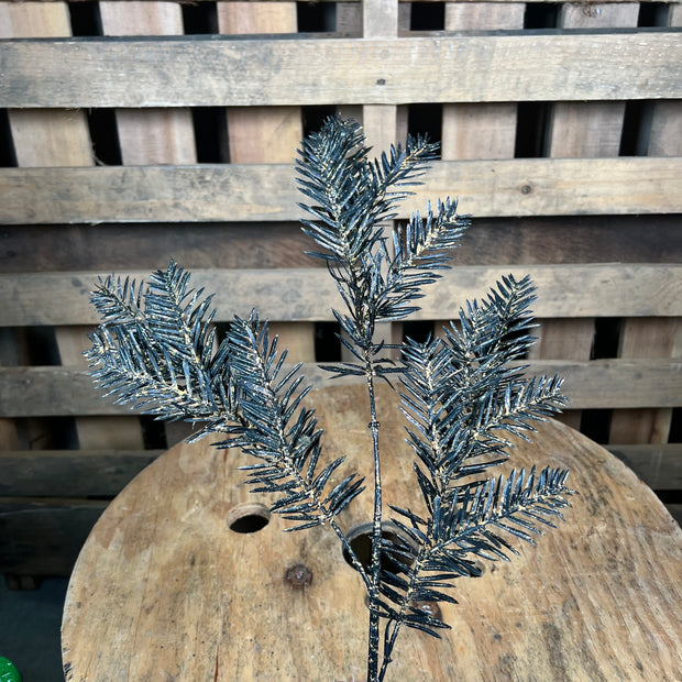 23.5 Inch black and gold  hemlock spray  - xv7678C9