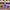 10"L X 9.5"H METAL/EMBOSSED STAR - RED/WHITE/BLUE, LAYER - MD1536E7