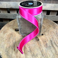 1.5” x 10yd hot pink satin d’lux ribbon - LX400511