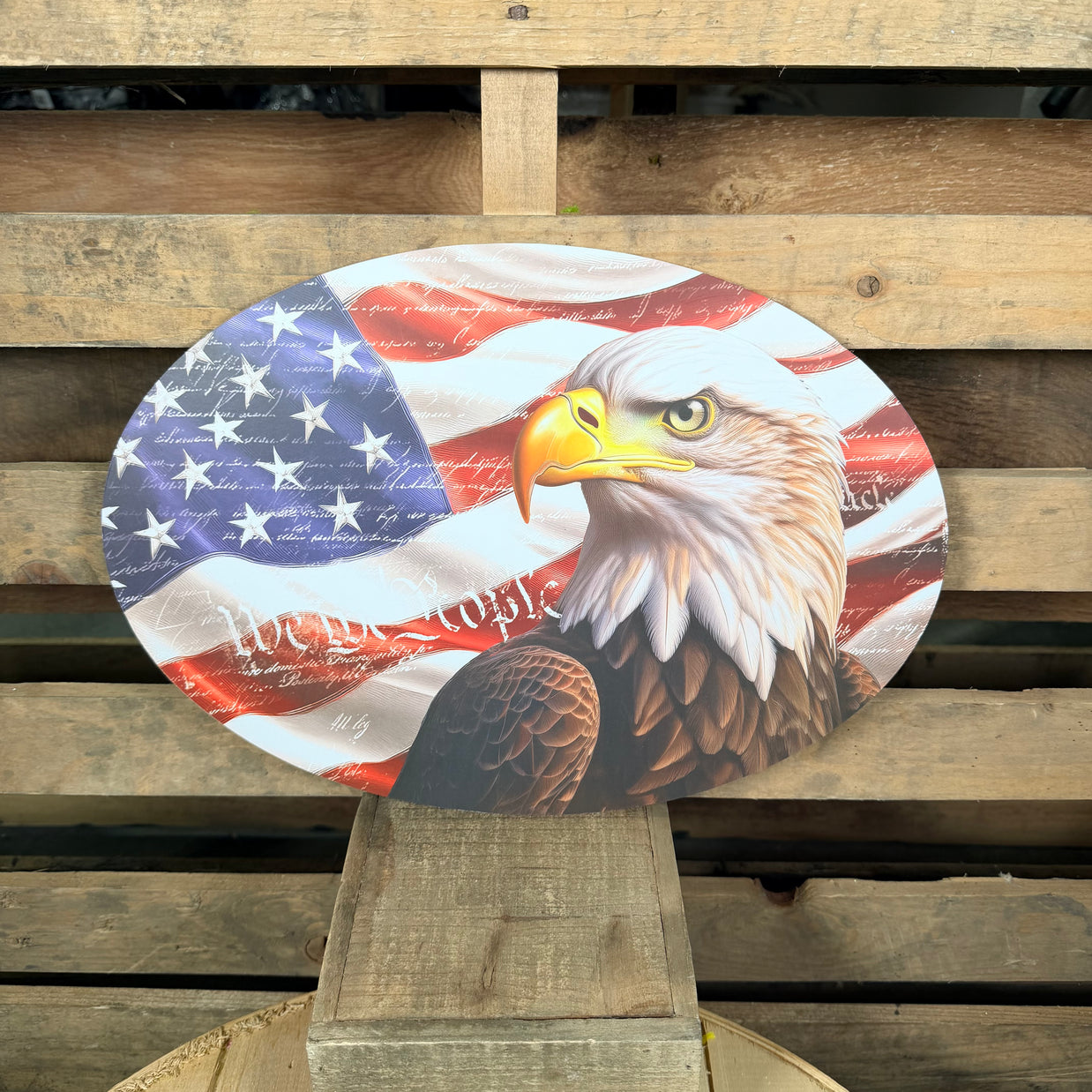 15” Eagle oval sign - AP7433