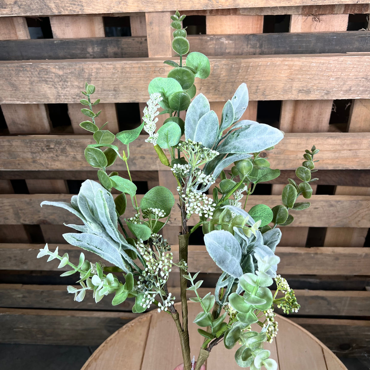 27" lambs ear eucalyptus floral bush - FG6818E9