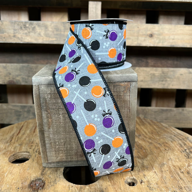 2.5"X10YD halloween lollipop Wired Ribbon - RGH101010