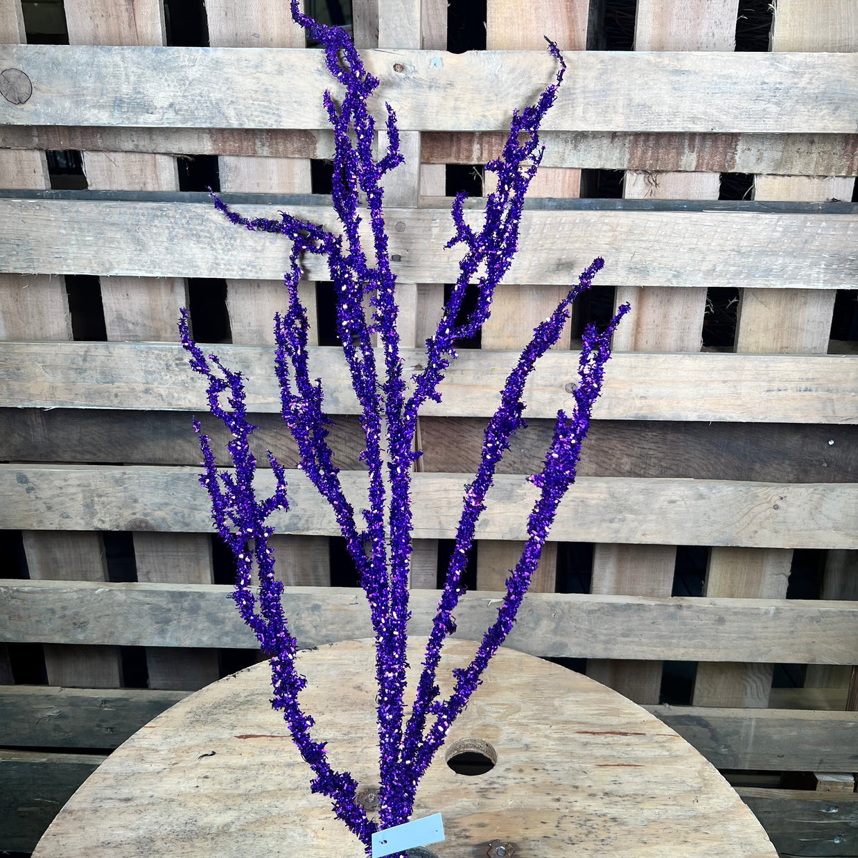 41"L PURPLE V-CUT GLITTER WILD TWIG SPRAY - HH762599PU