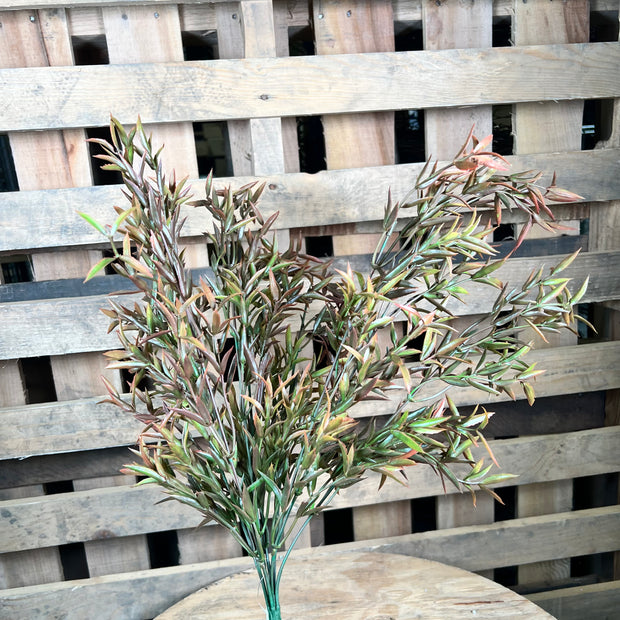 19" Brown mini leaf bush-18223