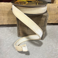 1” x 10y Ivory velvet designer ribbon - QK258601