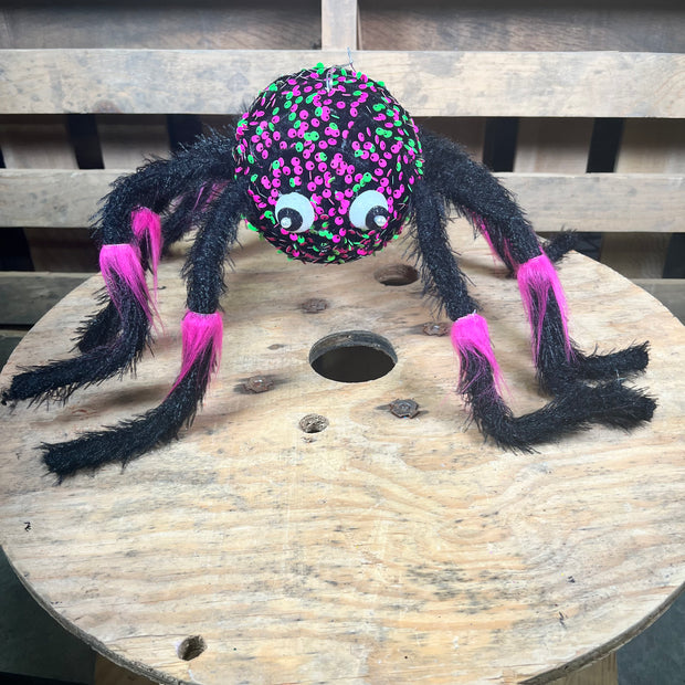 25 ”W Sequin spider  - 57294BTGN