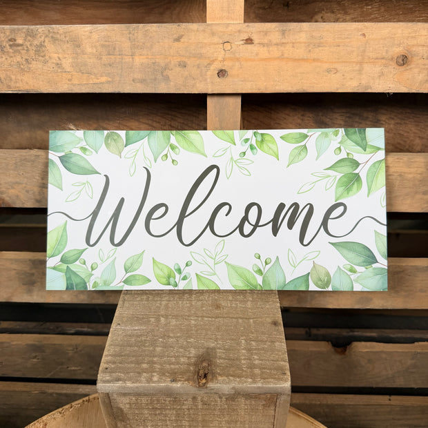 12.5” Greenery welcome sign - AP7440