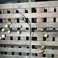 34” rusty jingle bell spray - XC442964