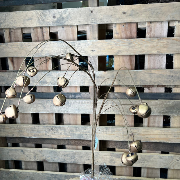 34” rusty jingle bell spray - XC442964