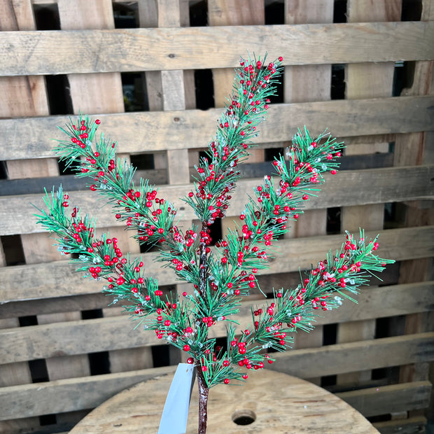 24"  Berry Pine spray - 632014