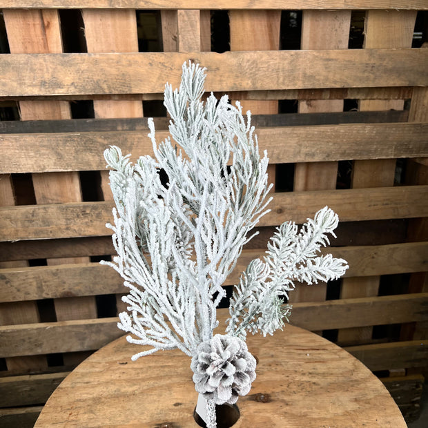 21" Mixed Frosted Pine spray  - 38382