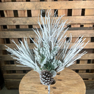 24”H	Flocked Green Long-Needle Spray - RK235824
