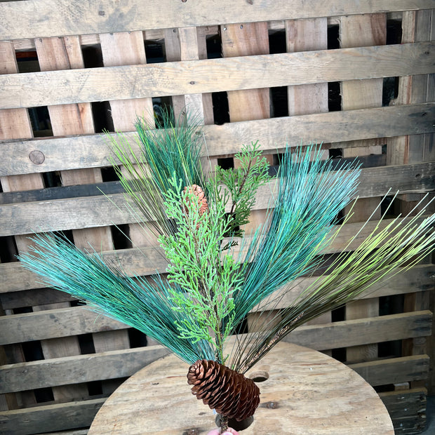 30" Mixed Long Needle Pine spray  - 39104