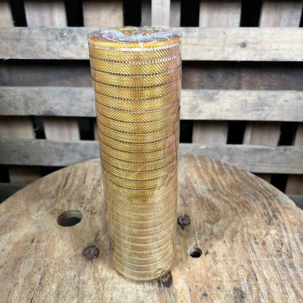 10" x 10Y gold foil fine weave mesh - RY501608