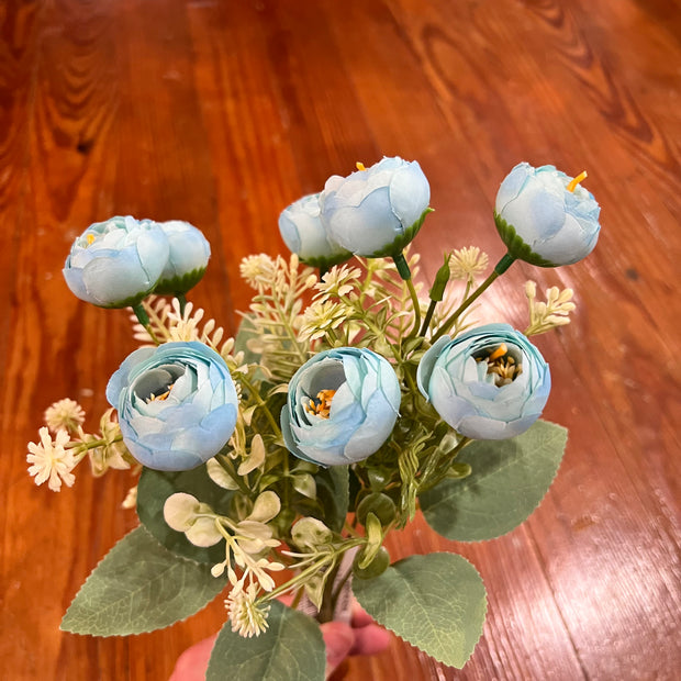 12" RANUNCULUS BUSH X 5-GPB25367-AQUA