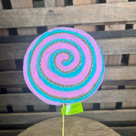 7 ” pink and mint lollipop pick  - 85903PKBL