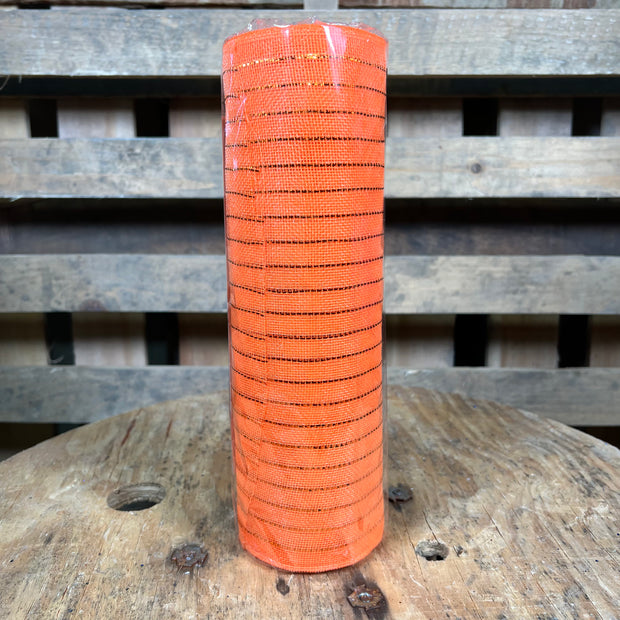 10" x 10Y orange  foil fine weave mesh - RY5001KC