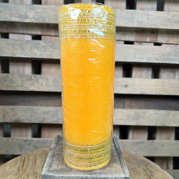 10.25"X10YD TINSEL/FOIL WIDE BORDER MESH - GOLD - RY850708