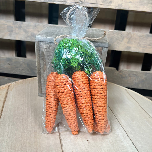 6 pack Artificial Jute Carrots - FPQ243506