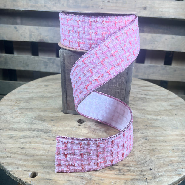 2.5” x 10yd Tweed Pink w/ Silver
Backing - 4416W-150-63E