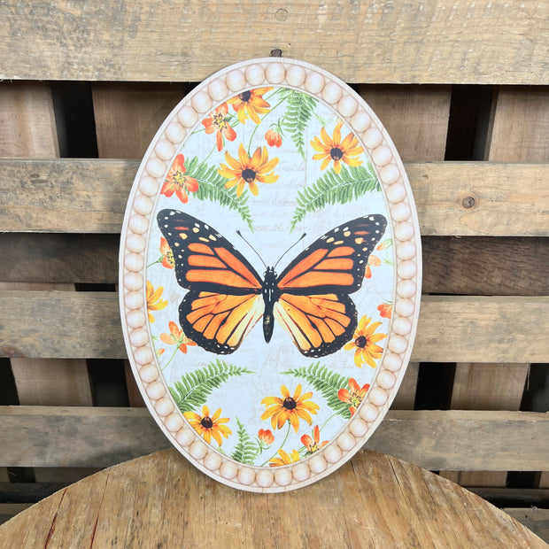 13 inch BUTTERFLY OVAL SIGN - AP7335