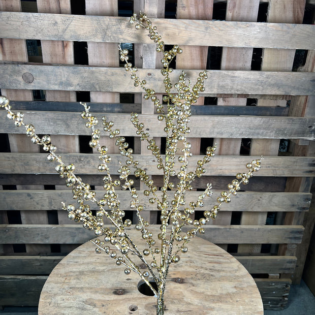 47”H metallic gold grand berry spray - DC21563