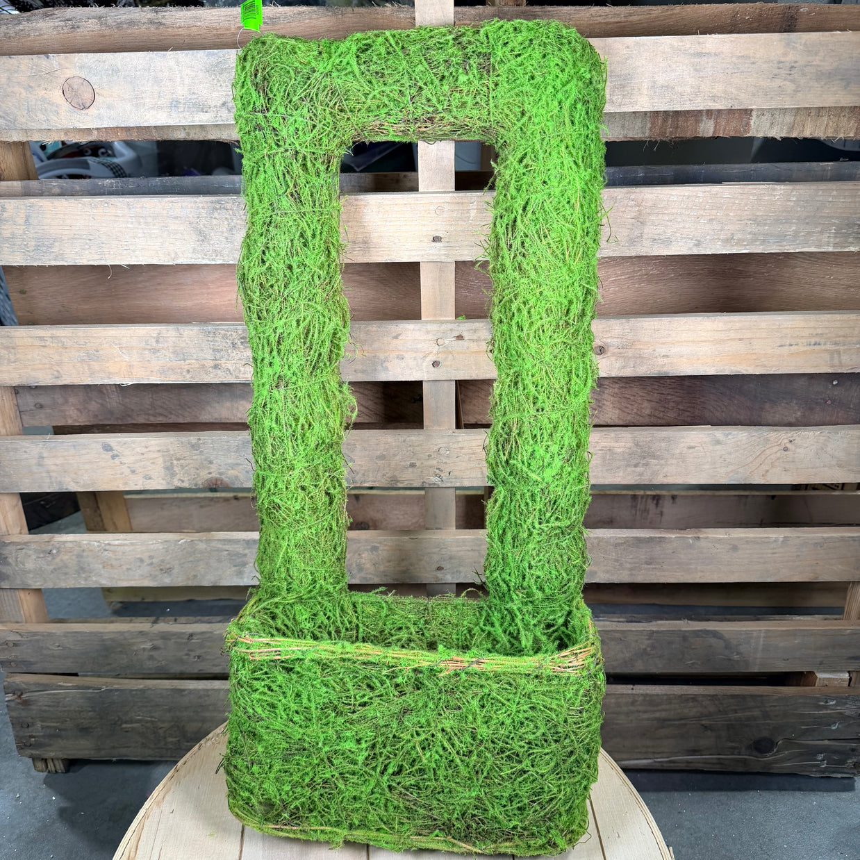 26" Rectangle Wall Decor W/ Basket - 62060GN