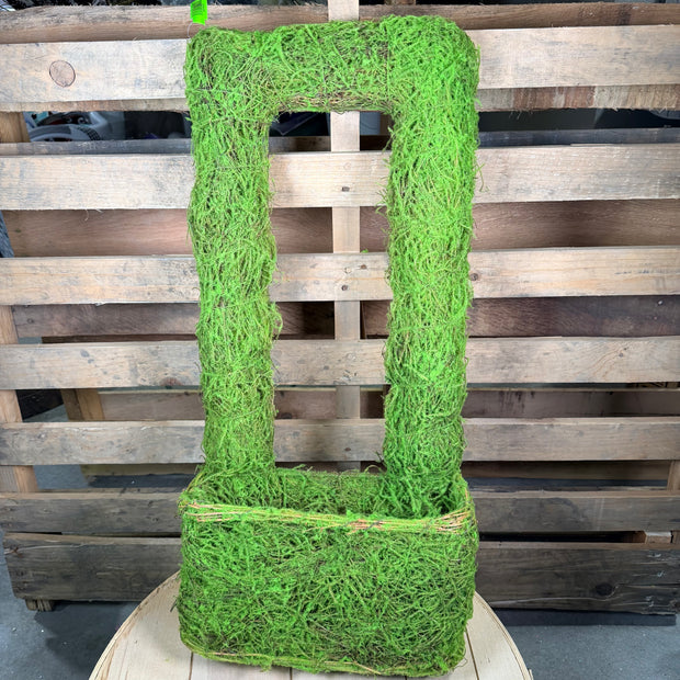 26" Rectangle Wall Decor W/ Basket - 62060GN