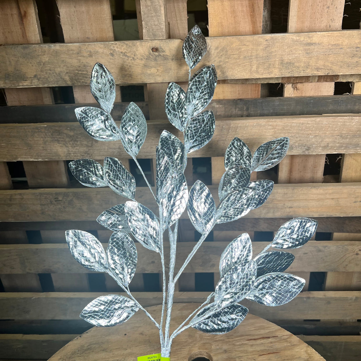 30” silver leaf spray - 86267SV
