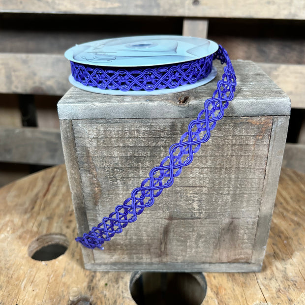 5/8” x 10Y purple open weave Wired Ribbon -  RN586123