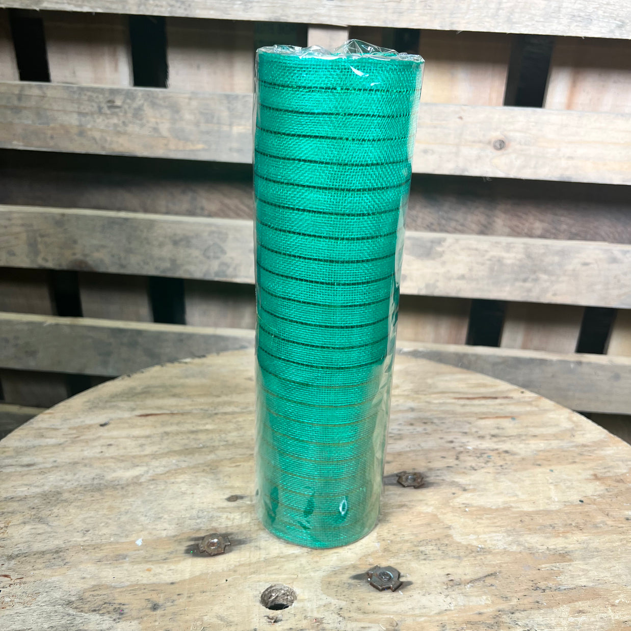 10" x 10Y emerald green foil fine weave mesh - RY500106