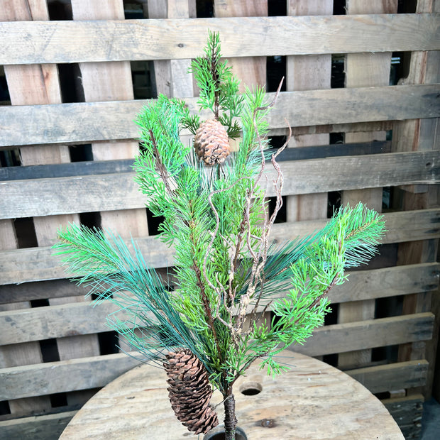 31" mixed pine and cedar spray  - 38245