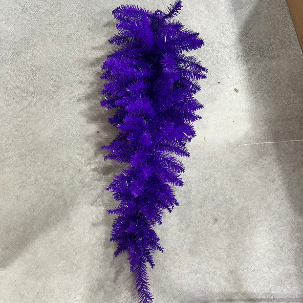 36"H purple tear drop swag base - K163207