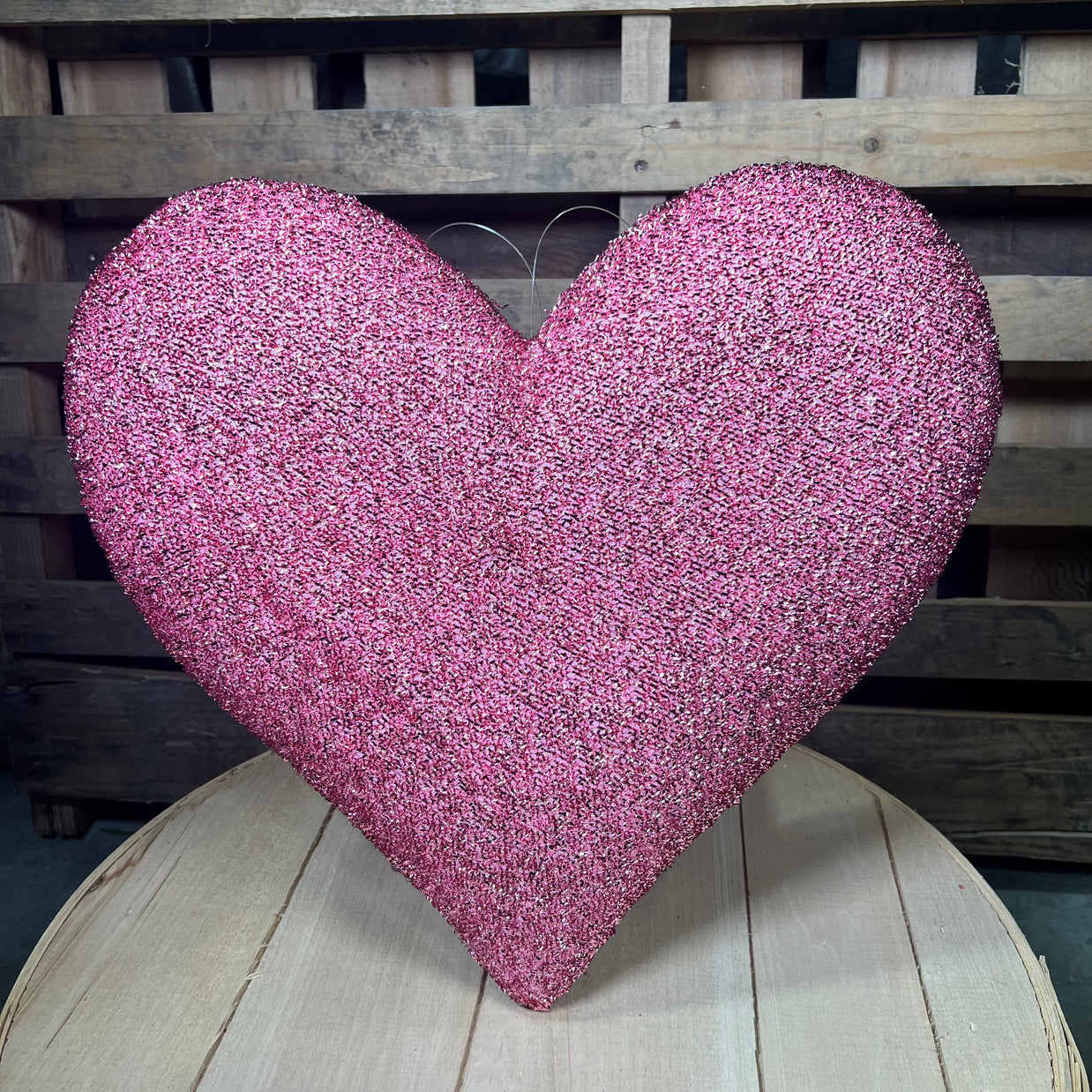 16” pink foam  heart  - 9738323LG