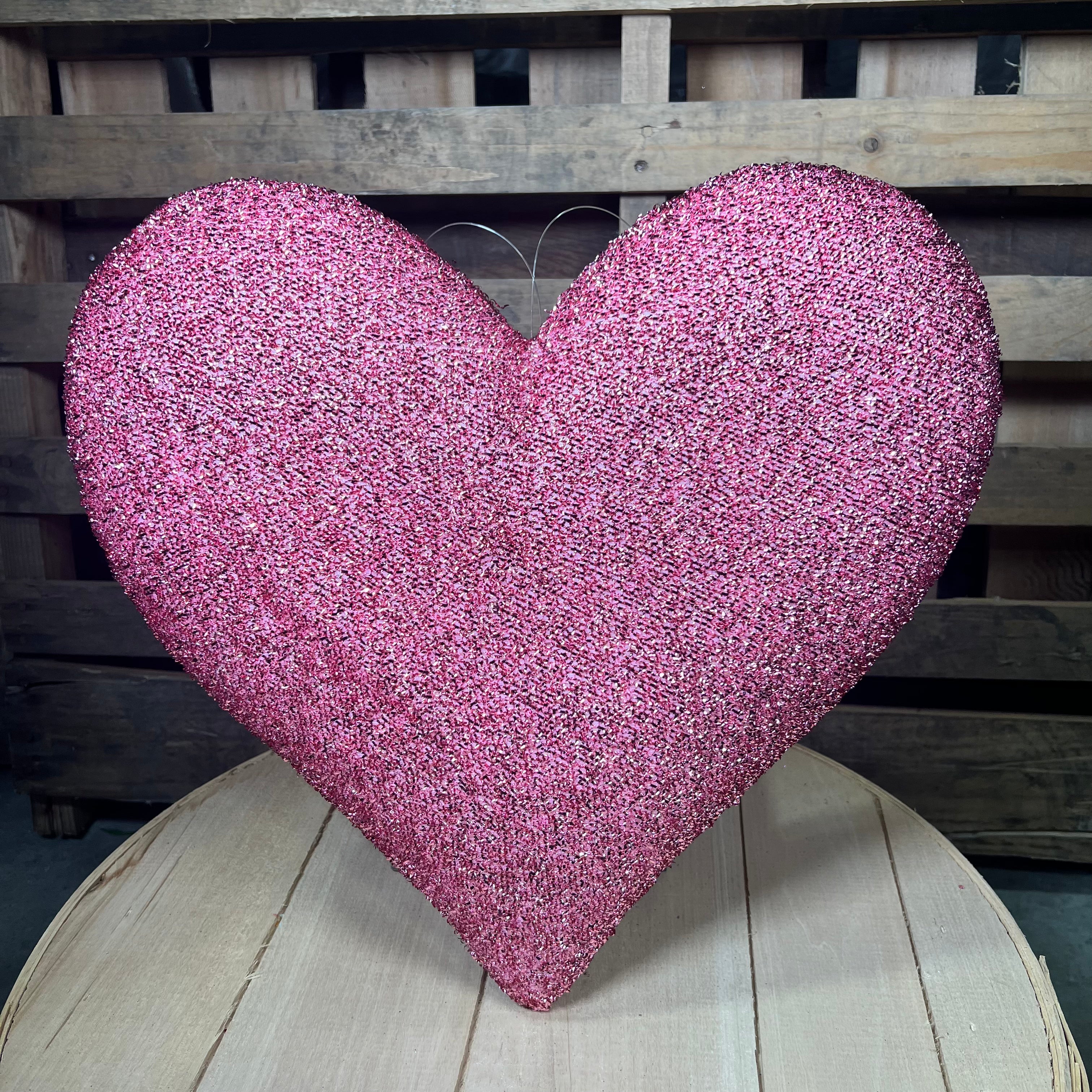 16” pink foam  heart  - 9738323LG