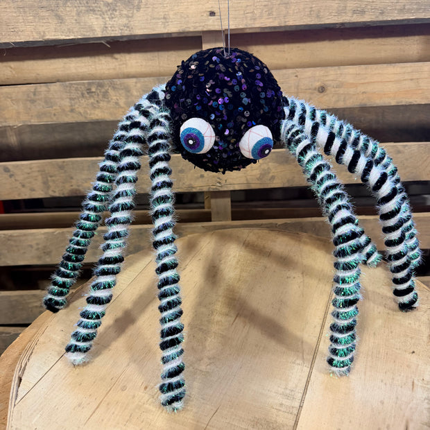 22" Sequin Spider   - 57295BKWT