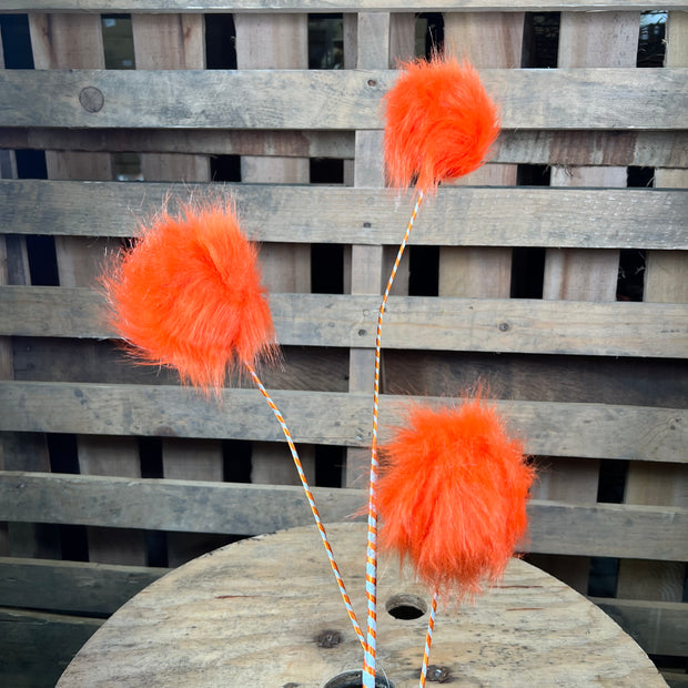 36 inch orange fuzzy ball spray - DCSP3641OR