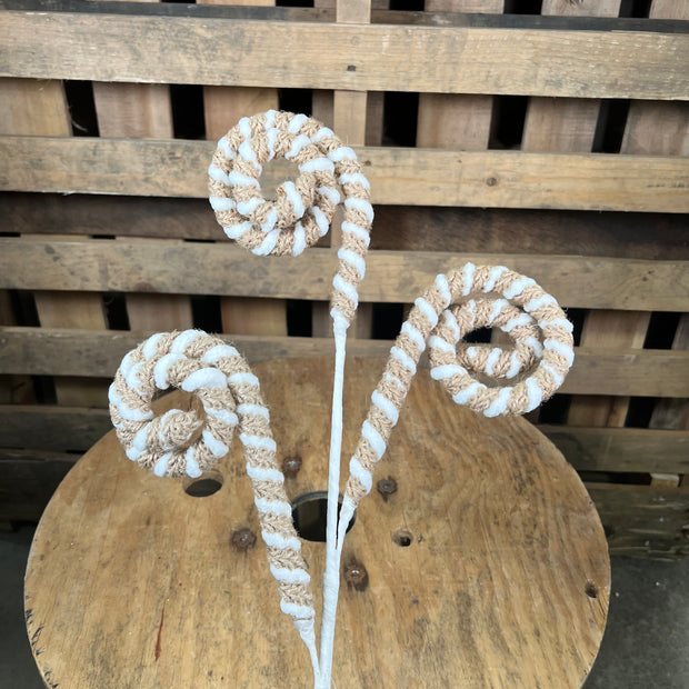 29.5 Inch jute curly spray  - MN0249