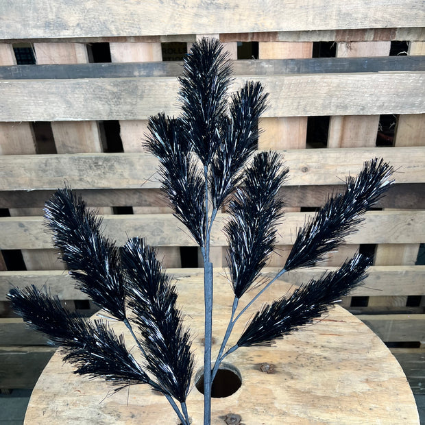 28”H Metallic black foxtail spray - DCSP5008BK