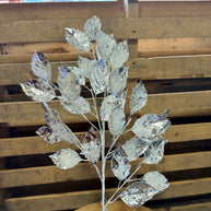31” Silver sequin leaf Pick  - XS208226