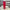 10" x 10Y red tinsel boarder stripe mesh - RY850724