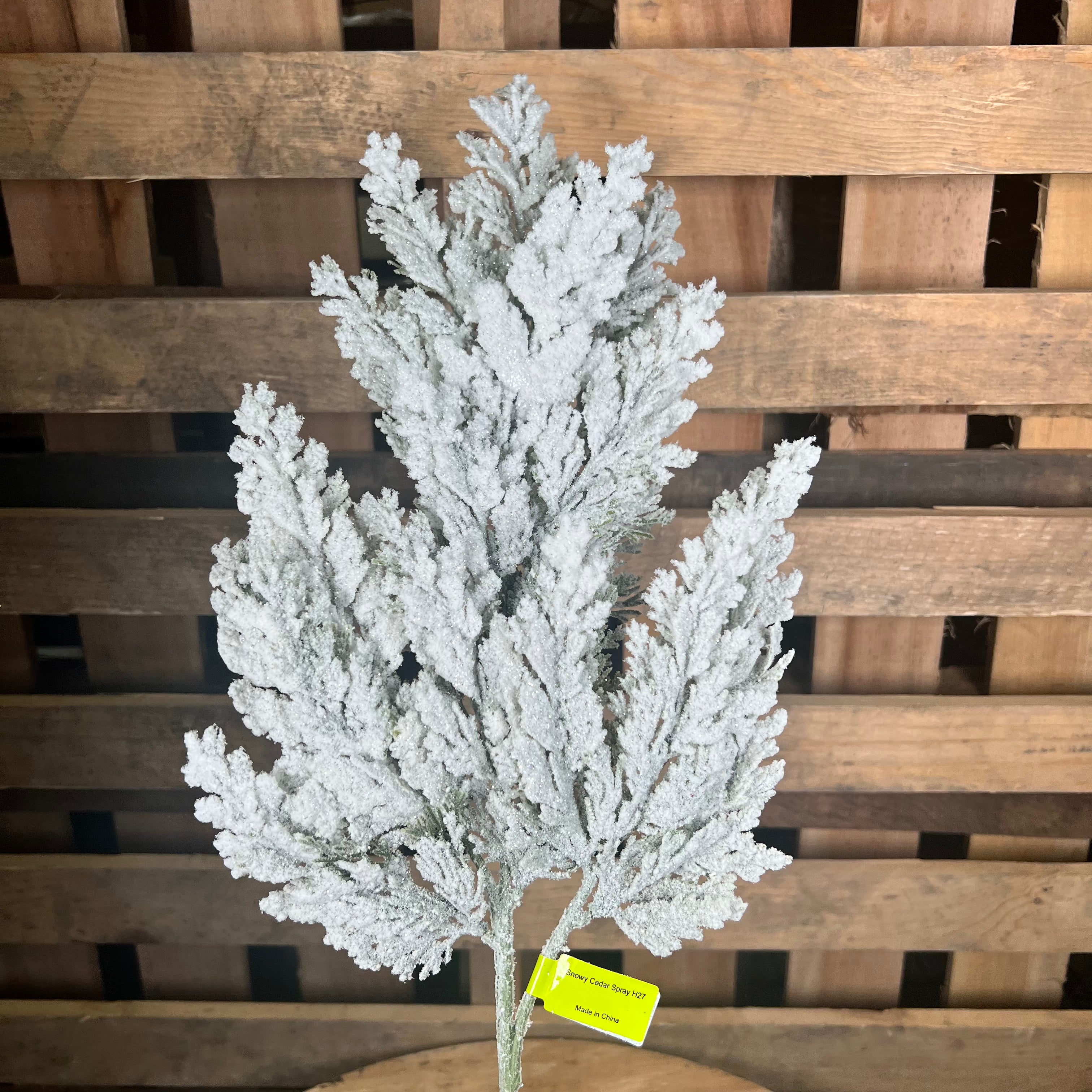 27” Snow Cedar Spray - 83228SNOW